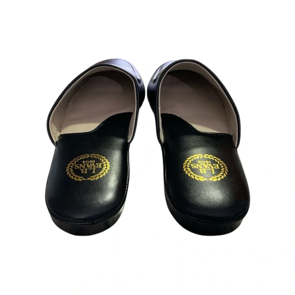 New L.B. Evans leather Duke Scuff Slipper Slides